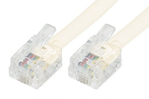 EXC 7m Telephone Cable RJ11 4 Conductors