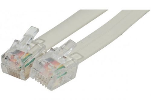 EXC 7m Telephone Cable RJ12 6 Conductors