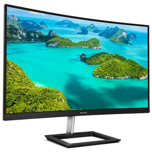 8PH322E1C00 | Simply immersiveThe 32'' curved E line display offers a truly immersive experience in a stylish design. Experience crisp Full HD visuals and smooth action with Adaptiv-Sync technology.