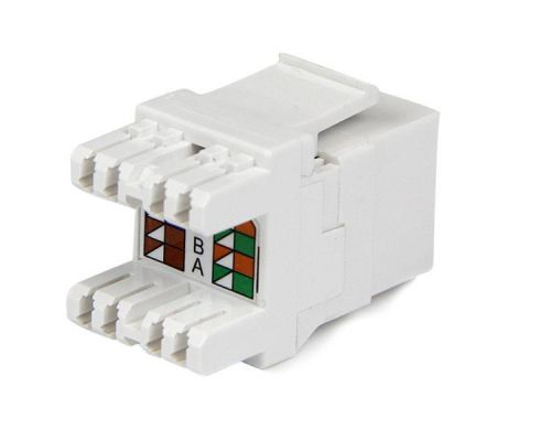 StarTech.com 180 Degree Cat 6 Keystone Jack RJ45