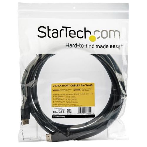 StarTech.com 5m 8K 60Hz HBR3 HDR VESA Certified DisplayPort 1.4 Cable StarTech.com