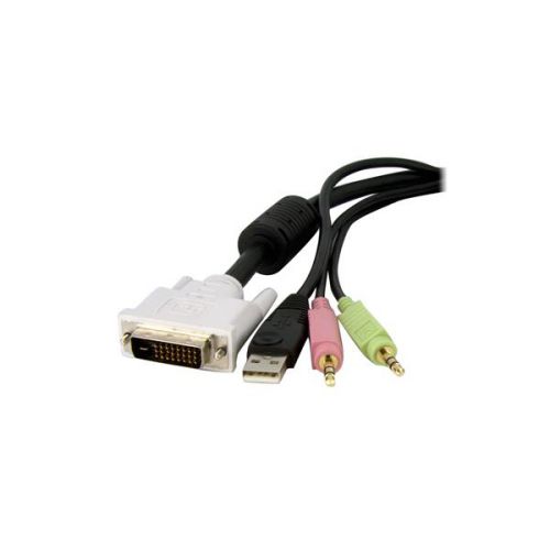 StarTech.com 6ft 4in1 USB DVID KVM Switch Cable External Computer Cables 8STDVID4N1USB6