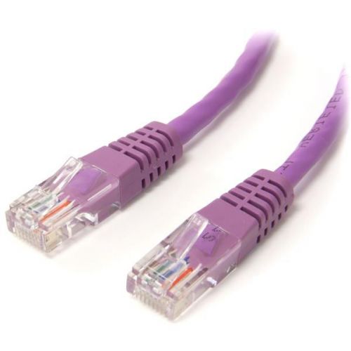 Startech 6ft Purple Molded Cat5e UTP Patch Cable