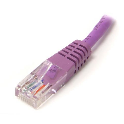 Startech 6ft Purple Molded Cat5e UTP Patch Cable