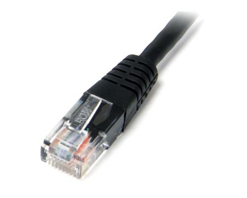 StarTech.com 15m Black Molded Cat5e UTP Patch Cable