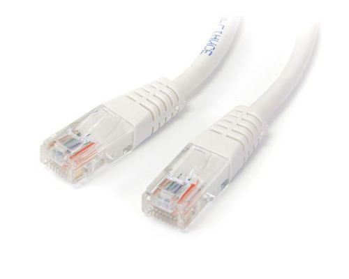 StarTech.com 15m White Molded Cat5e UTP Patch Cable