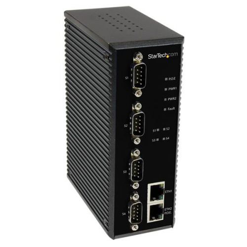Startech 4Port Ind RS232 Serial Device Server PoE