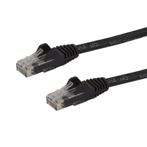 StarTech.com 6ft Patch Cable Black Snagless Cat6