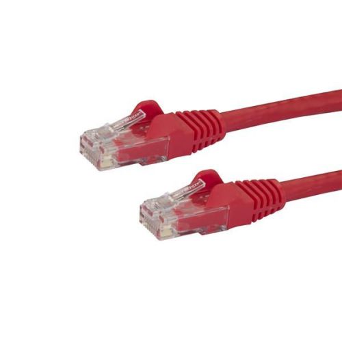 StarTech.com 75ft Red Snagless Cat6 UTP Patch Cable Network Cables 8STN6PATCH75RD