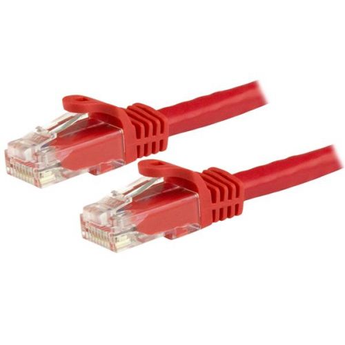 StarTech.com 1m Red Cat6 Patch Cable Snagless RJ45 8STN6PATC1MRD Buy online at Office 5Star or contact us Tel 01594 810081 for assistance