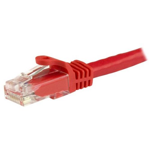StarTech.com 1m Red Cat6 Patch Cable Snagless RJ45 Network Cables 8STN6PATC1MRD