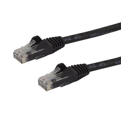 StarTech.com 10m Black Snagless Cat6 UTP Patch Cable 8STN6PATC10MBK Buy online at Office 5Star or contact us Tel 01594 810081 for assistance