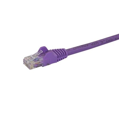 StarTech.com 10m Purple Snagless Cat6 UTP Patch Cable Network Cables 8STN6PATC10MPL