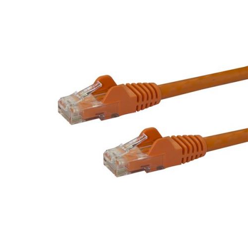 StarTech.com 3m Orange Snagless Cat6 UTP Patch Cable Network Cables 8STN6PATC3MOR