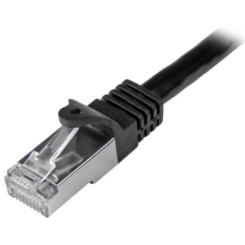 StarTech.com 1m Black Cat6 Cable Shielded SFTP Network Cables 8STN6SPAT1MBK