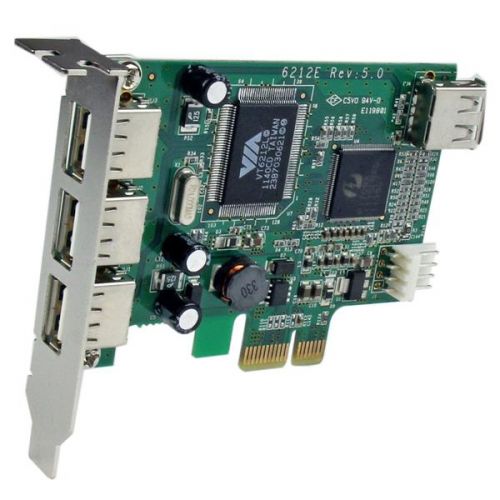 StarTech.com 4 Port PCIE Low Profile USB 2.0 Card 8STPEXUSB4DP