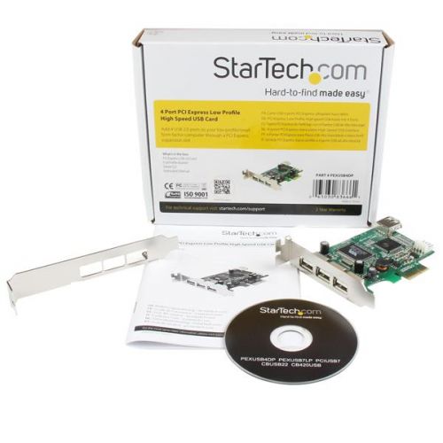 StarTech.com 4 Port PCIE Low Profile USB 2.0 Card