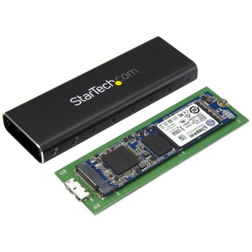 StarTech.com USB3 SATA M.2 External SSD Enclosure UASP 8STSM2NGFFMBU33