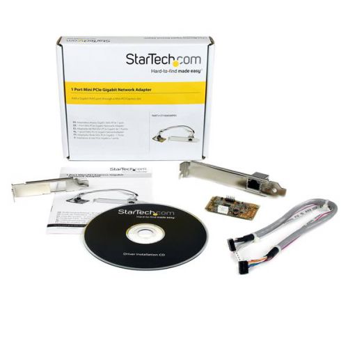 StarTech.com Mini PCIe Gbit Ethernet Network NIC Card PCI Cards 8STST1000SMPEX
