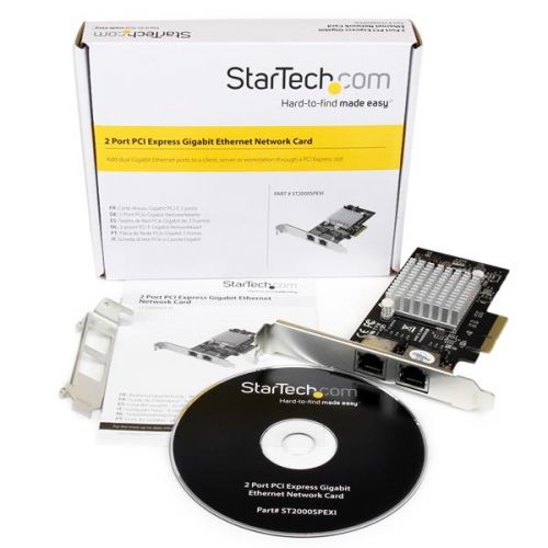 StarTech.com 2 Port PCIe x4 Gbit Server Network Card 8STST2000SPEXI