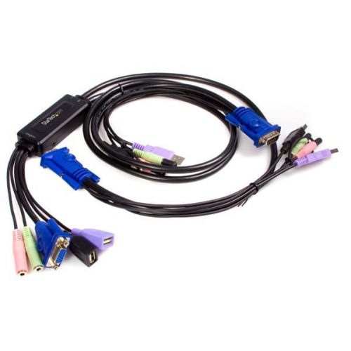 Startech 2 Port USB VGA Cable KVM Switch Audio