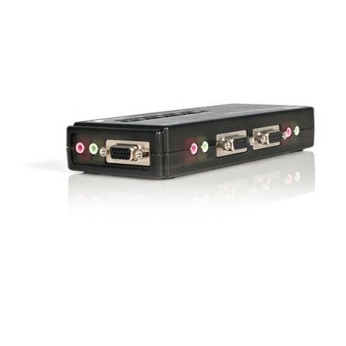 StarTech.com 4 Port USB KVM with Audio and Cables