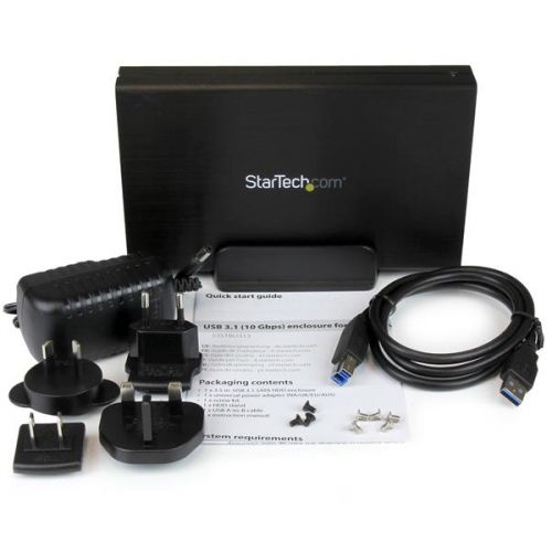 StarTech.com USB 3.1 Enclosure for 3.5in SATA Drives 8STS351BU313