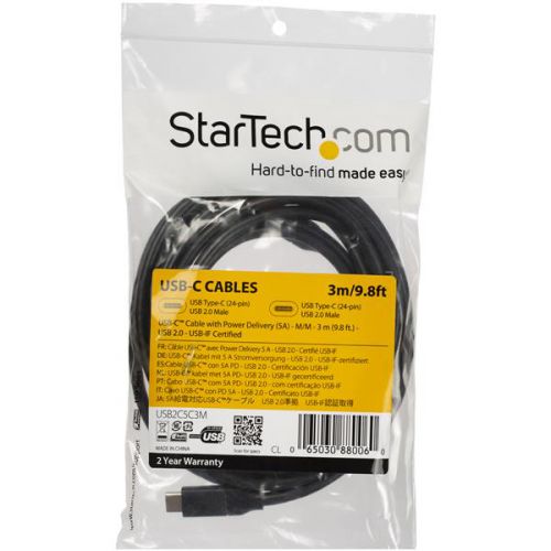 StarTech.com 3m USBC Cable with 5A Power Delivery MM