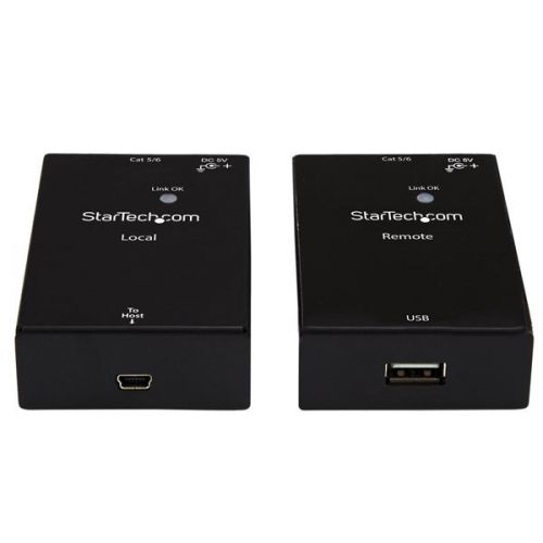 StarTech.com 1Port USB 2.0 Over Cat5 or Cat6 Extender Network Cables 8STUSB2001EXTV