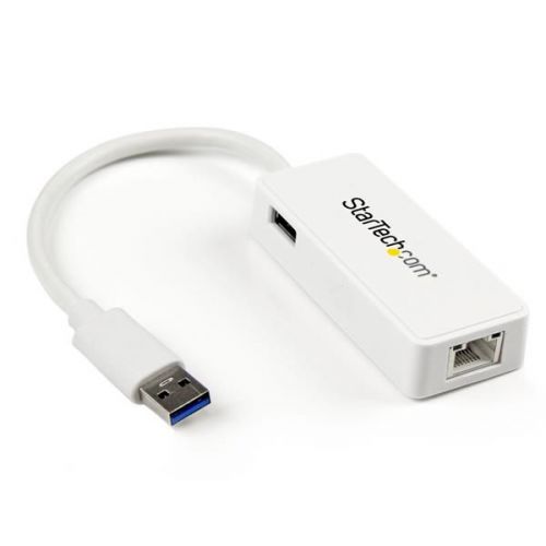 StarTech.com USB 3.0 to Gigabit Ethernet Adapter NIC with USB Port 8ST10024432 Buy online at Office 5Star or contact us Tel 01594 810081 for assistance