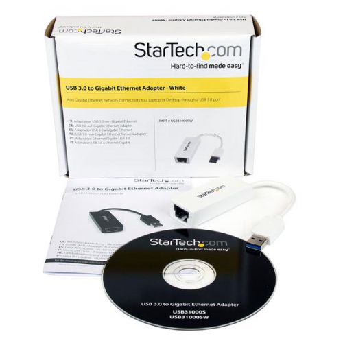 StarTech.com USB3 to GB Ethernet NIC Network Adapter 8STUSB31000SW Buy online at Office 5Star or contact us Tel 01594 810081 for assistance