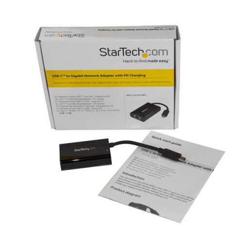 StarTech.com USBC to Ethernet Adapter PD Charging Ethernet Switches 8STUS1GC30PD