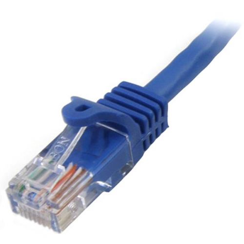 StarTech.com 1m Blue Snagless Cat5e Patch Cable Network Cables 8ST45PAT1MBL