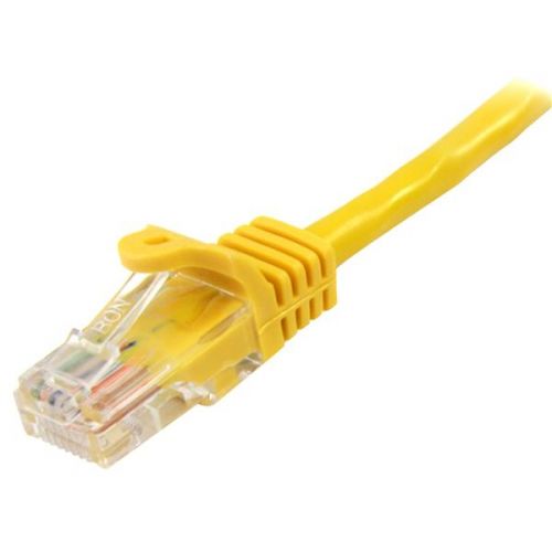 StarTech.com 1m Yellow Snagless Cat5e Patch Cable Network Cables 8ST45PAT1MYL