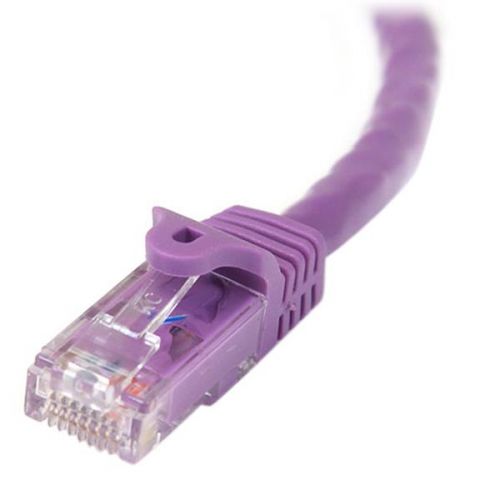 StarTech.com 10m Cat5e Ethernet Purple Patch Cable with Snagless RJ45 Connectors