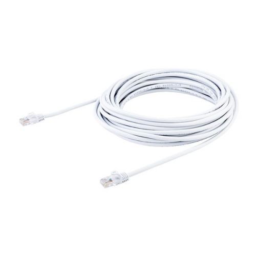 StarTech.com 10m White Snagless Cat5e Patch Cable Network Cables 8ST45PAT10MWH