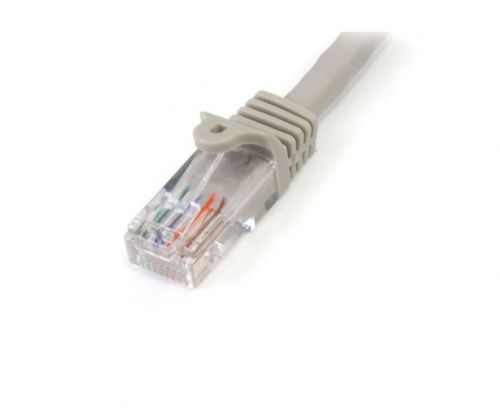 StarTech.com 15m Cat5e Grey Snagless RJ45 UTP Patch 8ST45PAT15MGR Buy online at Office 5Star or contact us Tel 01594 810081 for assistance
