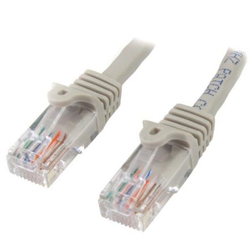StarTech.com 3m Grey Snagless Cat5e Patch Cable Network Cables 8ST45PAT3MGR