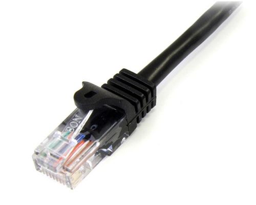 StarTech.com 5m Black Snagless Cat5e UTP Patch Cable 8ST45PAT5MBK Buy online at Office 5Star or contact us Tel 01594 810081 for assistance