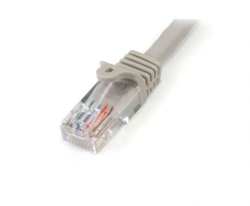 StarTech.com 5m Grey Snagless Cat5e UTP Patch Cable Network Cables 8ST45PAT5MGR