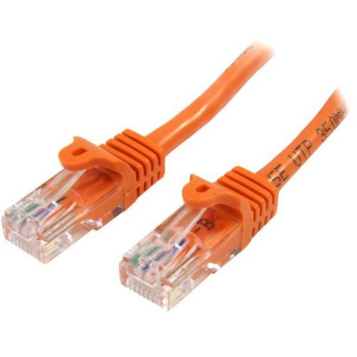 StarTech.com 5m Orange Snagless Cat5e UTP Patch Cable 8ST45PAT5MOR Buy online at Office 5Star or contact us Tel 01594 810081 for assistance
