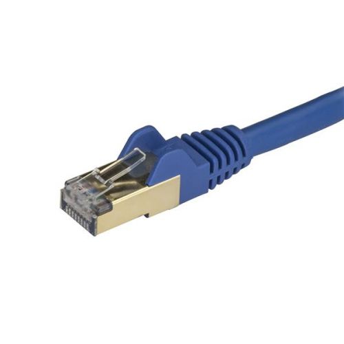 StarTech.com 2m Blue Cat6a Ethernet STP Cable