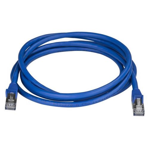 StarTech.com 2m Blue Cat6a Ethernet STP Cable Network Cables 8ST6ASPAT2MBL