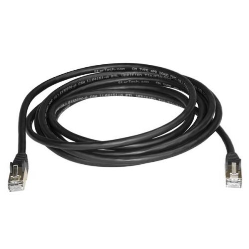 StarTech.com 3m Black Cat6a Ethernet STP Cable Network Cables 8ST6ASPAT3MBK