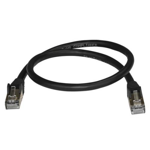 StarTech.com 0.5m Black Cat6a Ethernet STP Cable 8ST6ASPAT50CMBK Buy online at Office 5Star or contact us Tel 01594 810081 for assistance