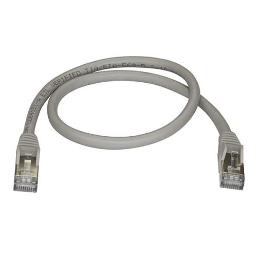 8ST10164079 | Deliver high-performance 10 Gigabit network connections, free of noise and EMI/RFI interference.Our shielded Cat6a cables ensure fast and dependable 10 Gigabit network connections by protecting against electromagnetic interference (EMI/RFI) and noise. The result is a fast and safe network.Each cable is tested for up to 500 MHz frequency and is more than suitable for 10GBase-T Ethernet networks.Plus, the RJ45 connectors are both snagless and moulded to prevent damage to the connector clips and the cable. This helps to avoid accidental disconnections and decreases in network performance.Available in a variety of lengths and colours, our shielded Cat6a cables help you complete your network solutions, allowing you to organise your cable runs and identify network connections.