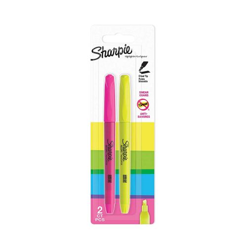 Sharpie Accent Highlighter Chisel Tip Assorted PK2