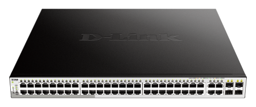 8DLDGS121052MP | The D-Link DGS-1210 Series Smart Managed Switches are the latest generation of switches to provide increased Power over Ethernet (PoE) output, a range of physical interface types, multiple management interfaces, and advanced Layer 2 features. With all of these features combined, the DGS-1210 Series provides a cost-efficient and flexible solution for expanding any business network.The DGS-1210 Series switches support 8, 24, or 48 10/100/1000BASE-T ports. Each switch also supports an additional 2 or 4 Gigabit SFP ports for optical connections using multimode or single-mode SFP transceivers.