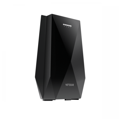 8NEEX7700100 | Smart Roaming. One Wi-Fi Name. Quick Wi-Fi Setup.Nighthawk® X6 AC2200 Tri-band Wi-Fi Mesh Extender with patented FastLane3 Technology boosts your Wi-Fi to super-fast speeds up to 2.2Gbps. This Nighthawk Mesh Extender creates powerful whole home Wi-Fi using your existing Wi-Fi. EX7700 is one of the most advanced tri-band Wi-Fi mesh extenders that includes two dedicated 866Mbps 5GHz bands for extending Internet speeds to your devices. Dedicated Wi-Fi Link avoids cutting the extended Wi-Fi bandwidth in half. Smart Roaming intelligently connects your mobile devices to the optimal Wi-Fi for superior streaming as you move around your house. Use the same Wi-Fi name and password to provide seamless connectivity as you roam throughout the house. Secure Boot ensures that only NETGEAR signed firmware can run on the device. It detects tampering with boot loader and kernel by validating their digital signatures. Nighthawk® App allows for quick setup and easy extender management.