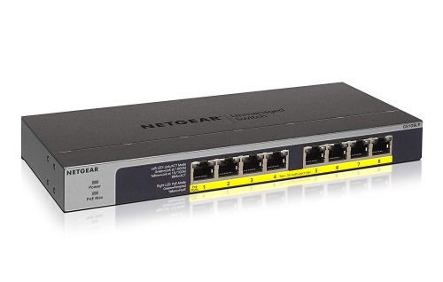 Netgear GS108LP 8 Port Gbit PoE Unmanaged Switch Ethernet Switches 8NEGS108LP100